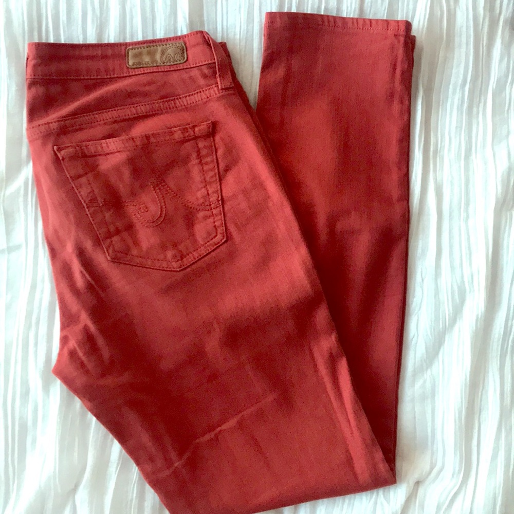 AG jeans skinny ankle  sz 27 burnt red